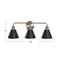 Hello Honey® Robert Stevenson Lighting Josie Metal 3-Light Vanity with Shades